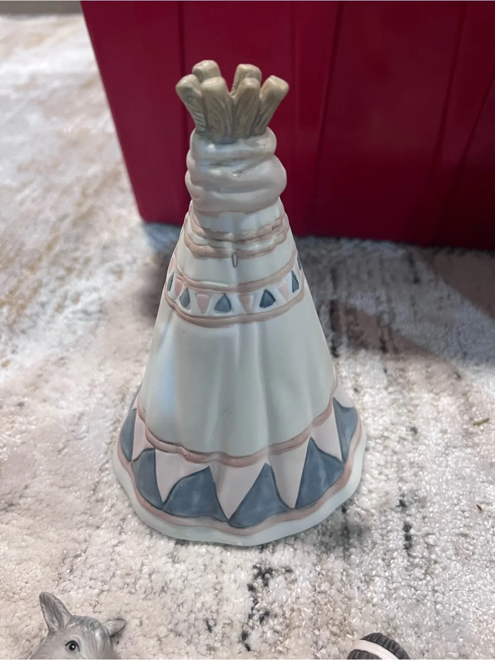 Vintage 1992 Native American Nativity set by House of Lloyd. Made of bisque. Z99